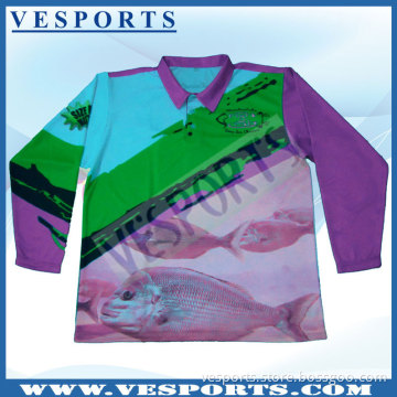 Unique Design Quick Dry Fishing Shirt with Zipper